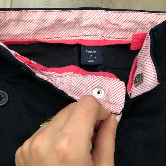 GAP Kids Uniform Navy Slim fit pants size 7 - Picture 3 of 6